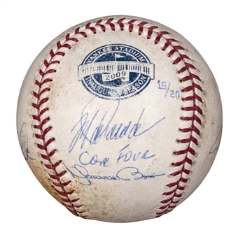 New York Yankees Game Used and Signed Baseball Signed By "Core 4" - Jeter, Pettitte,Rivera and Posada (MLB Authenticated & Steiners) 